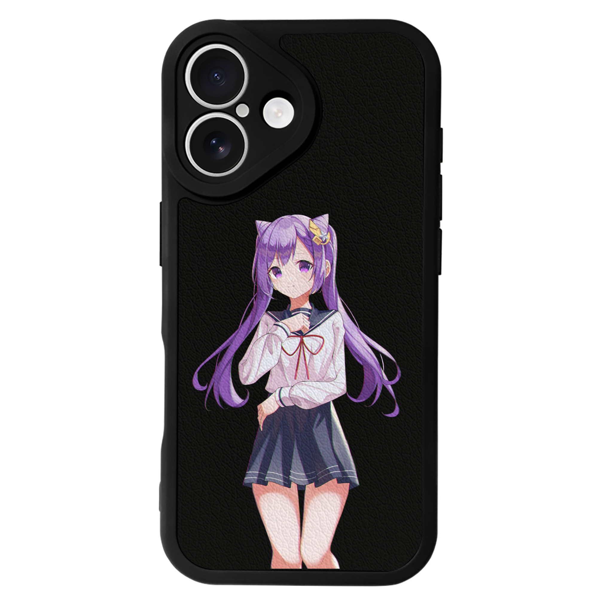 げんし神 刻晴 こくせい genshin Kokusei 【iPhone 16シリーズ対応】シリコンスマホケース（レザー調） 材質：シリコン